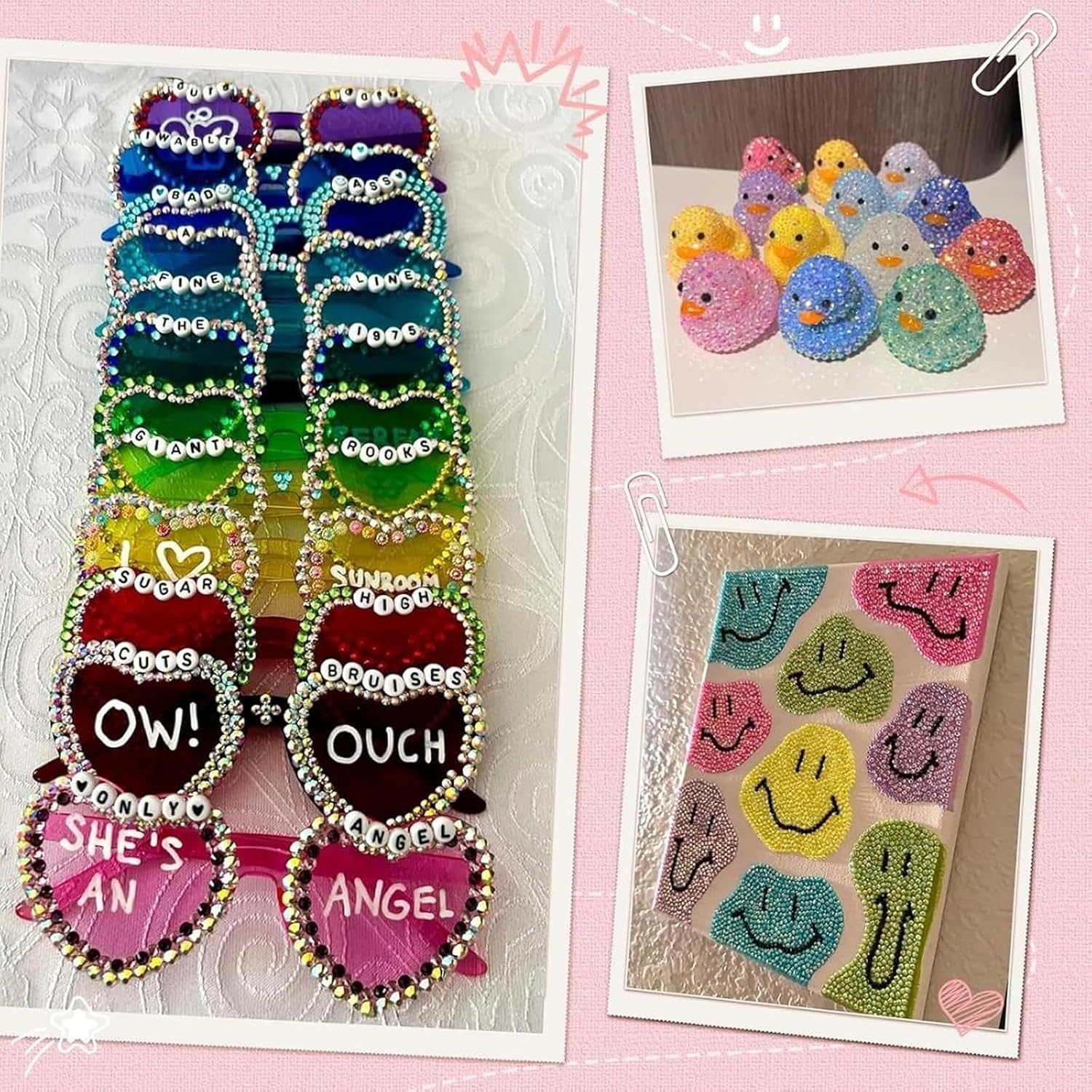 Detalle de WeeMix Nail Art Rhinestones Kit: 40 Colours, 3mm Flat-Back Crystals with Picker & Tweezer (36,000pcs)