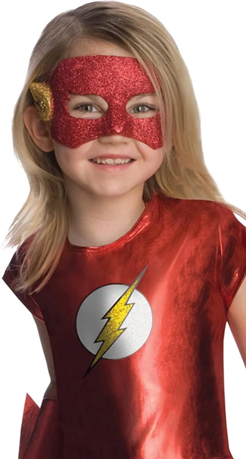 Thumbnail 1 de Rubies DC Comics The Flash Costume Dress for Kids, Medium, with Mask and Gauntlets