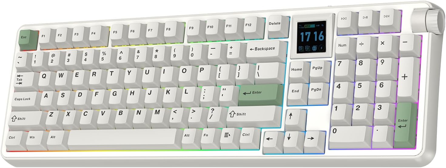 Detalle de EPOMAKER Wireless Mechanical Keyboard with 1.54-Inch Screen