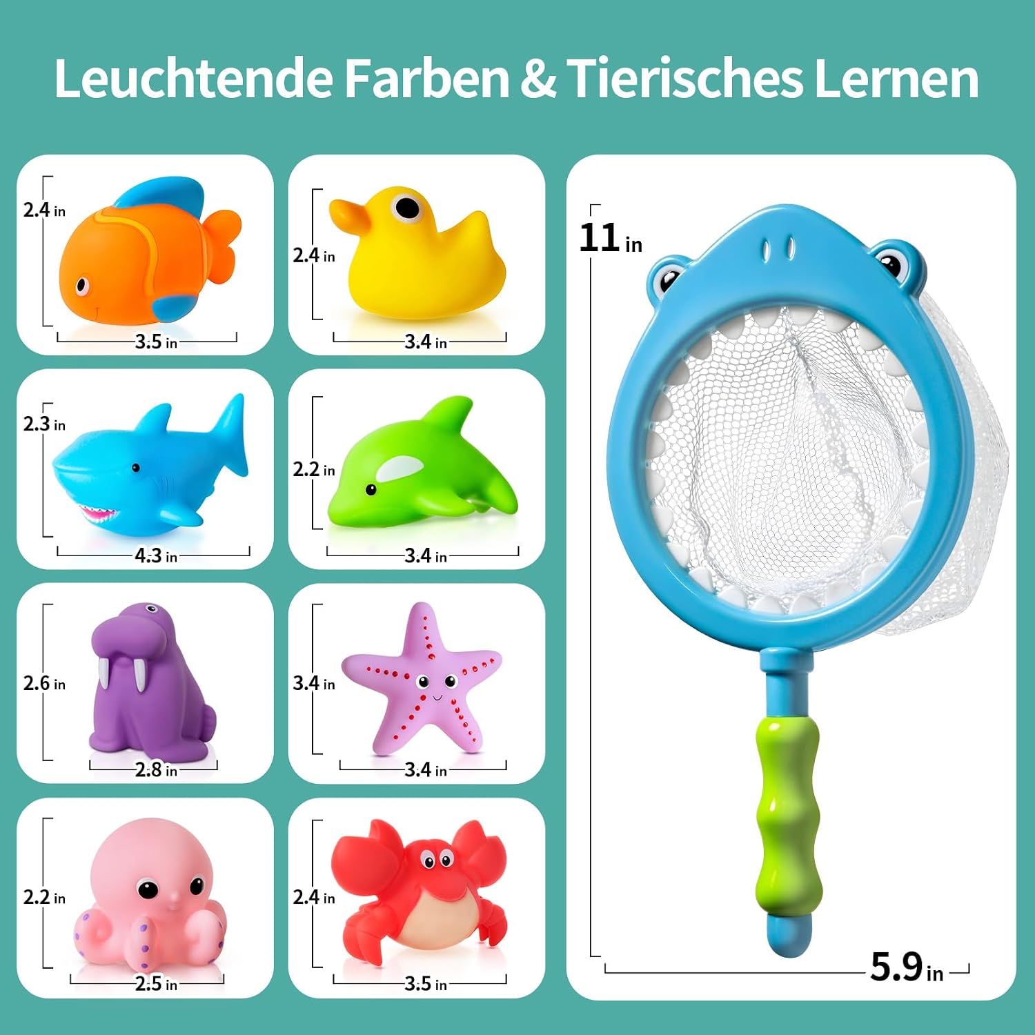Thumbnail 6 de Ohne Loch Badespielzeug 9-teilig für Kleinkinder