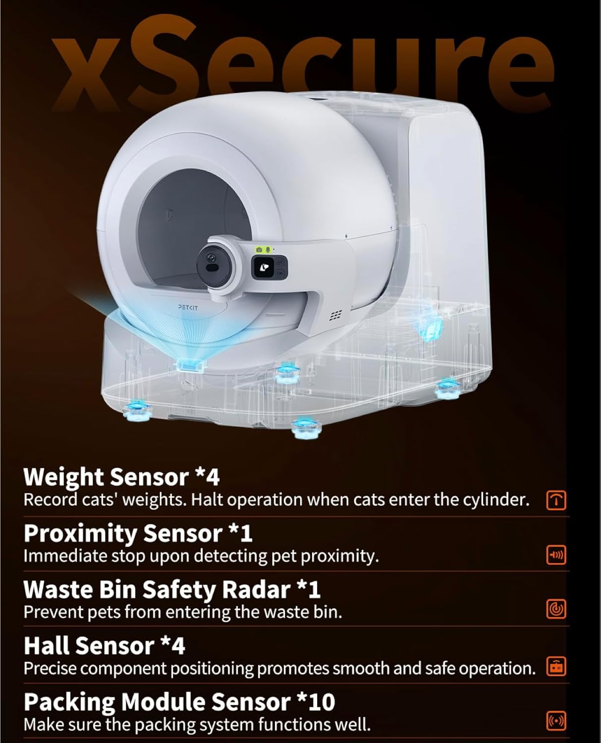 Thumbnail 6 de PETKIT PUROBOT ULTRA self-cleaning cat litter tray with AI camera, facial recognition & health monitoring