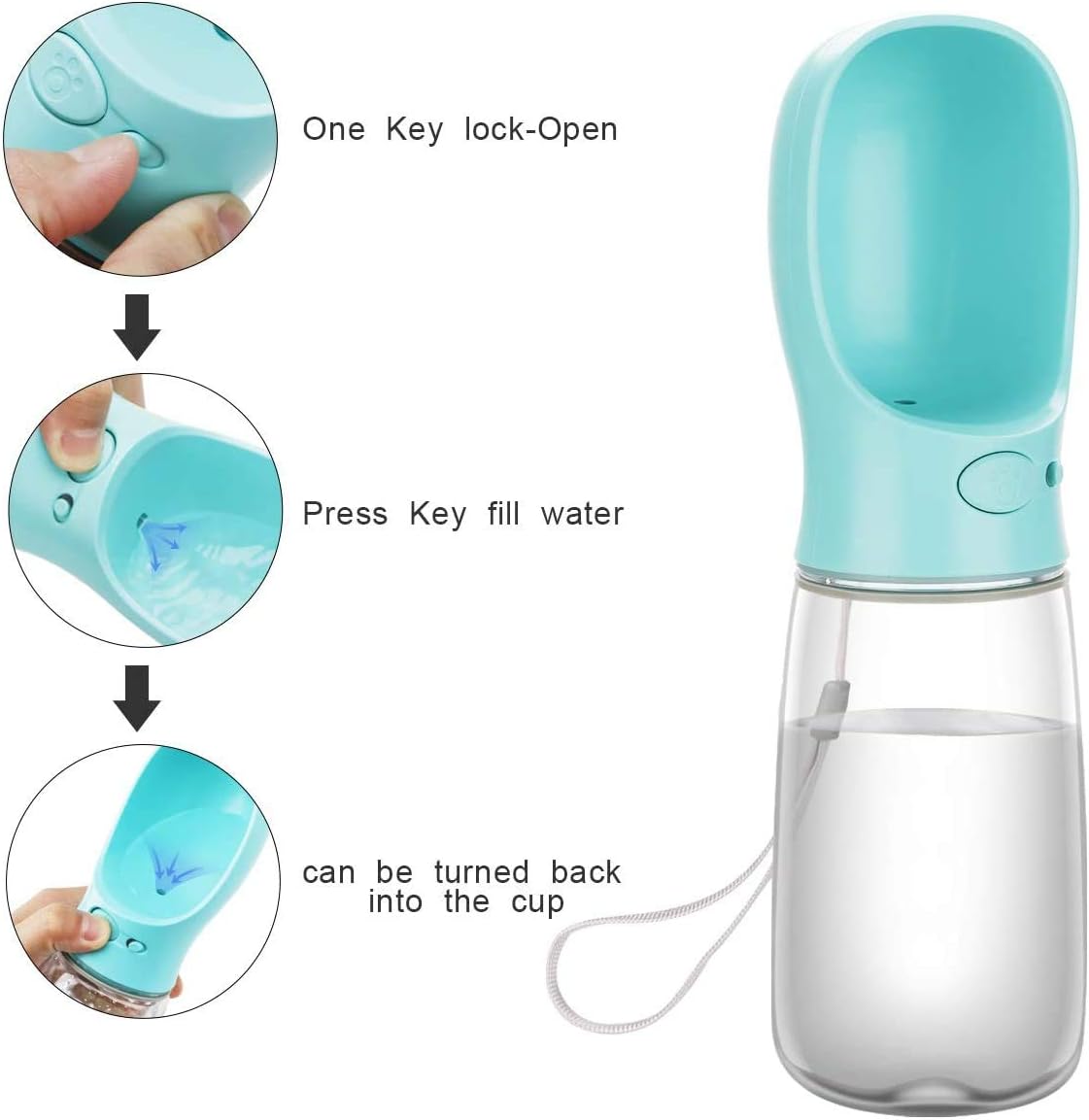 Thumbnail 1 de COTOP Portable Dog Water Bottle 550ml