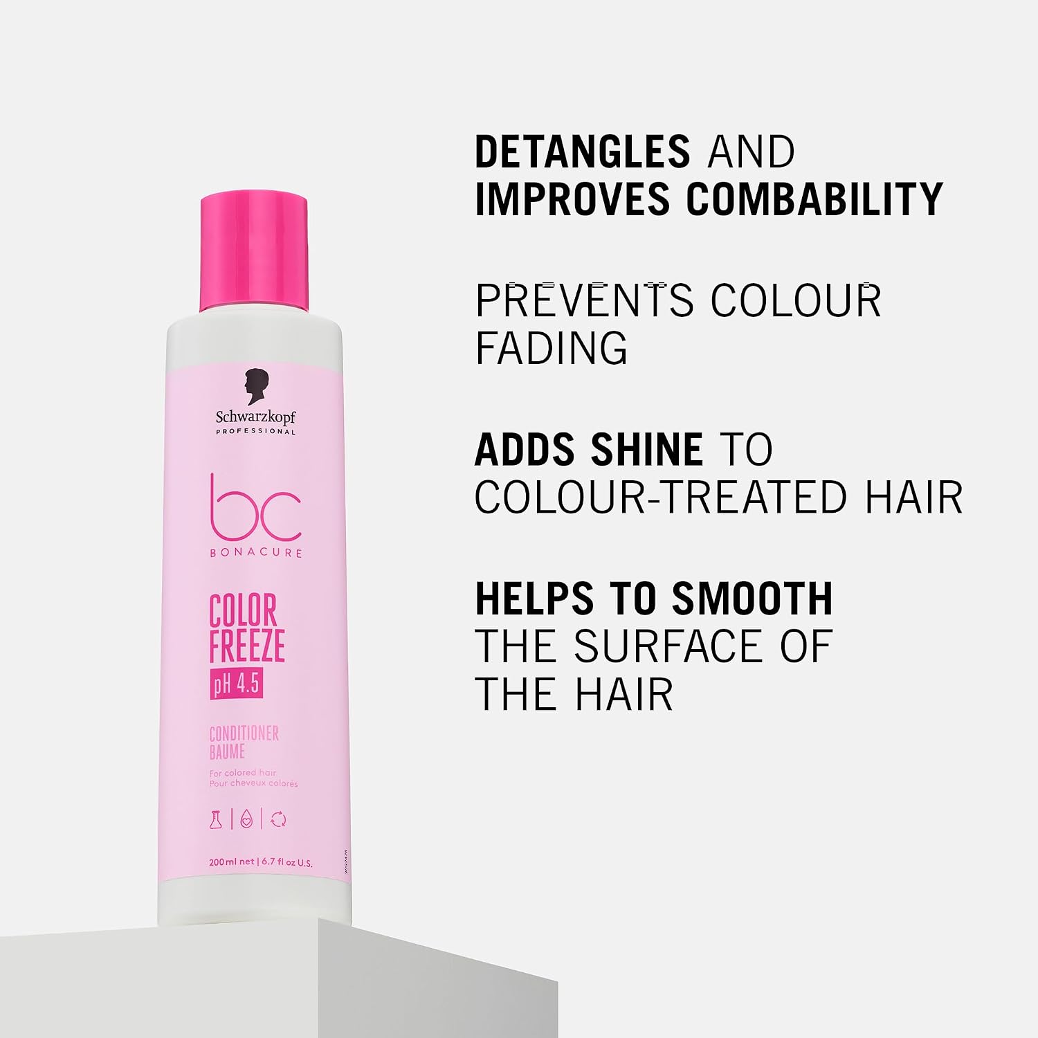 Thumbnail 2 de Schwarzkopf Professional Bonacure Color Freeze Conditioner for Porous Colour-Treated Hair (200 ml)