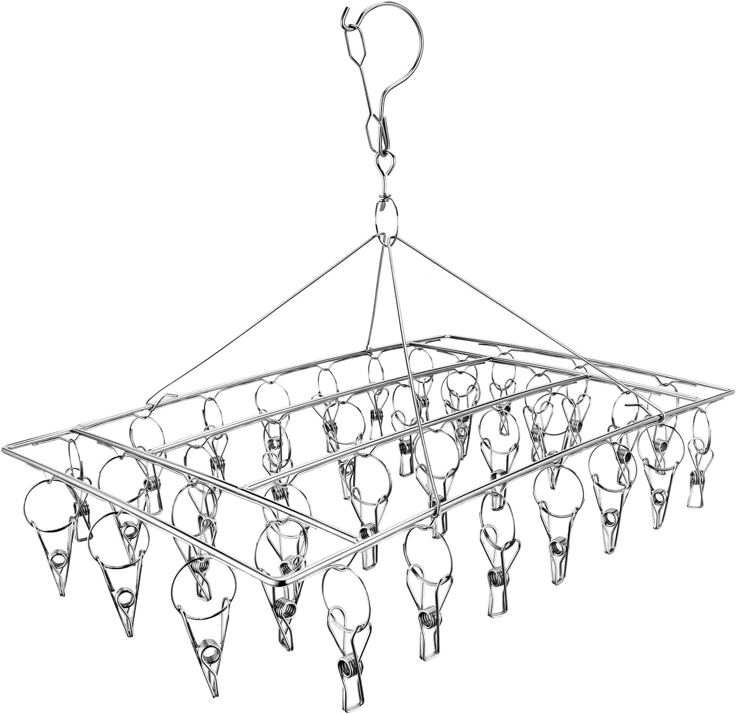 Stainless Steel Sock Drying Rack 36 pegs