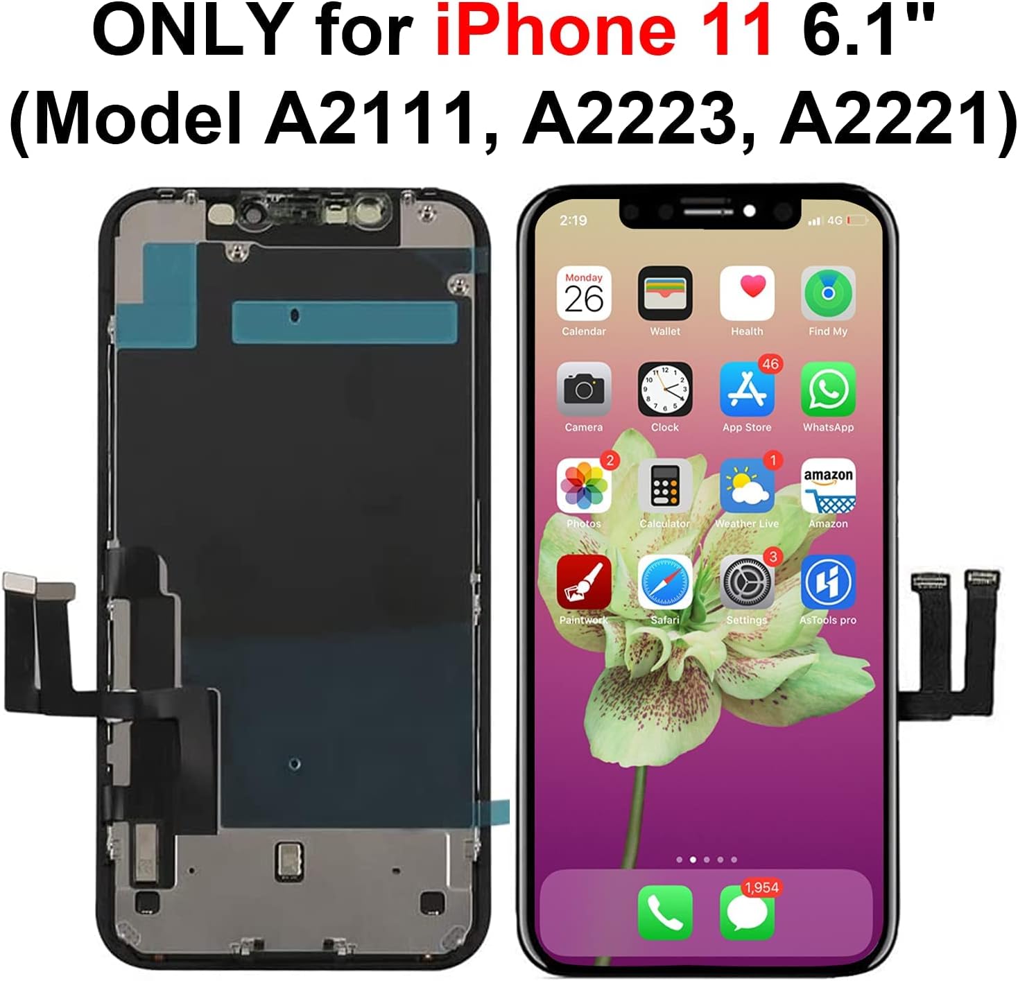 Thumbnail 1 de Brinonac iPhone 11 6.1-inch LCD screen kit