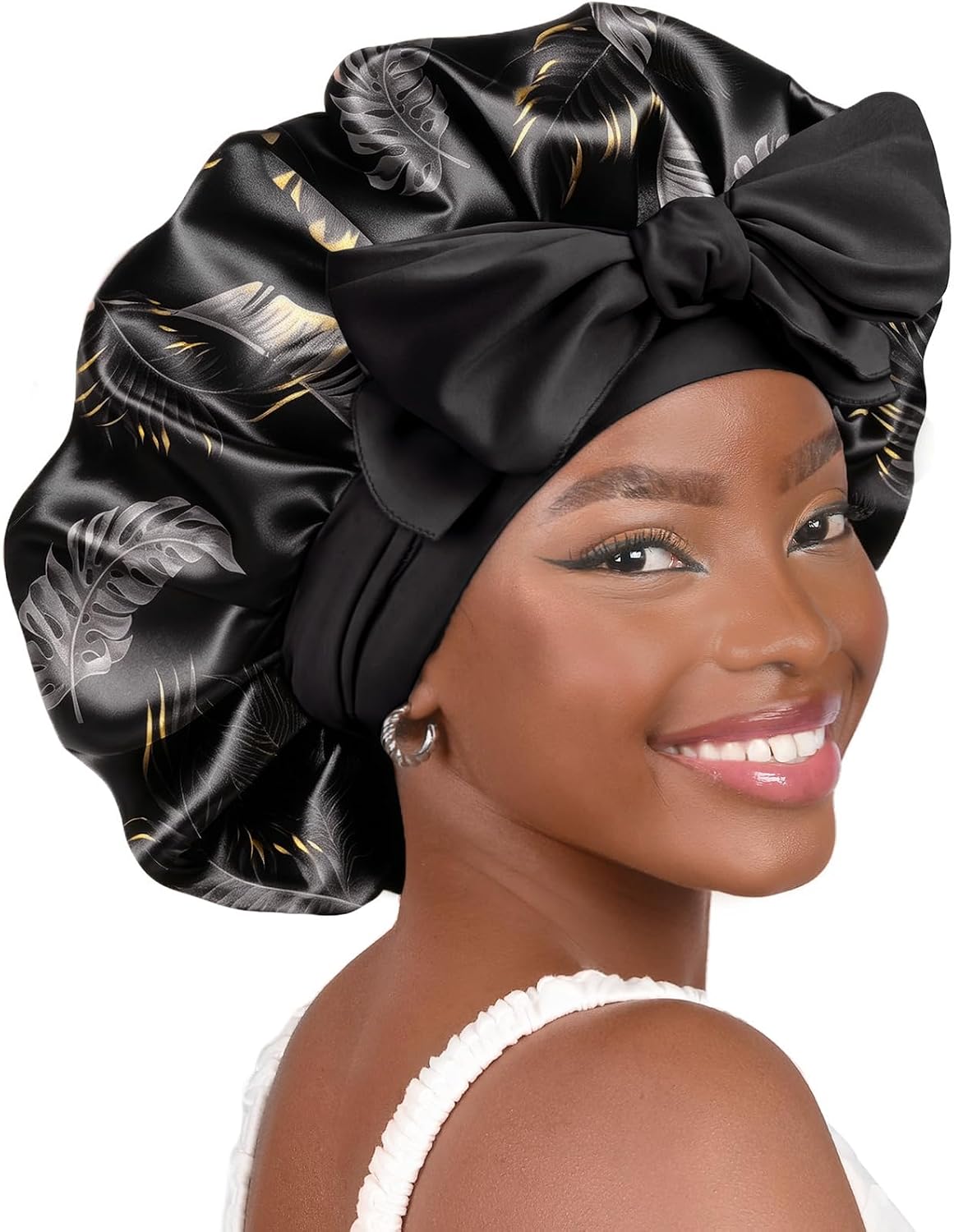 Thumbnail 3 de YANIBEST Silk Sleep Cap for Women – Adjustable Satin Double-Layer Bonnet