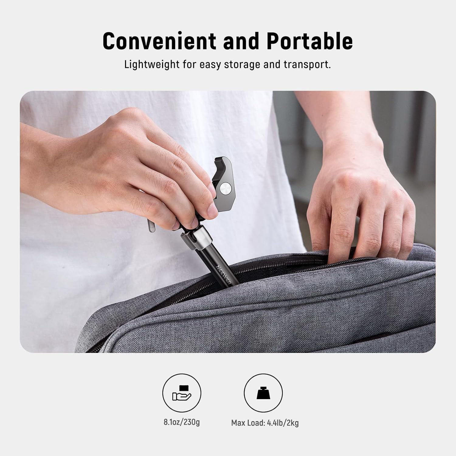 Thumbnail 6 de NEEWER Braccio Magico regolabile 25 cm con Super Clamp, filettature 1/4” e 3/8” (ST25C)