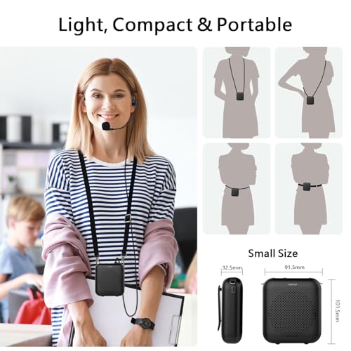 Thumbnail 8 de Norwii S358 Portable Voice Amplifier with Wired Headset Mic – KNORVAY