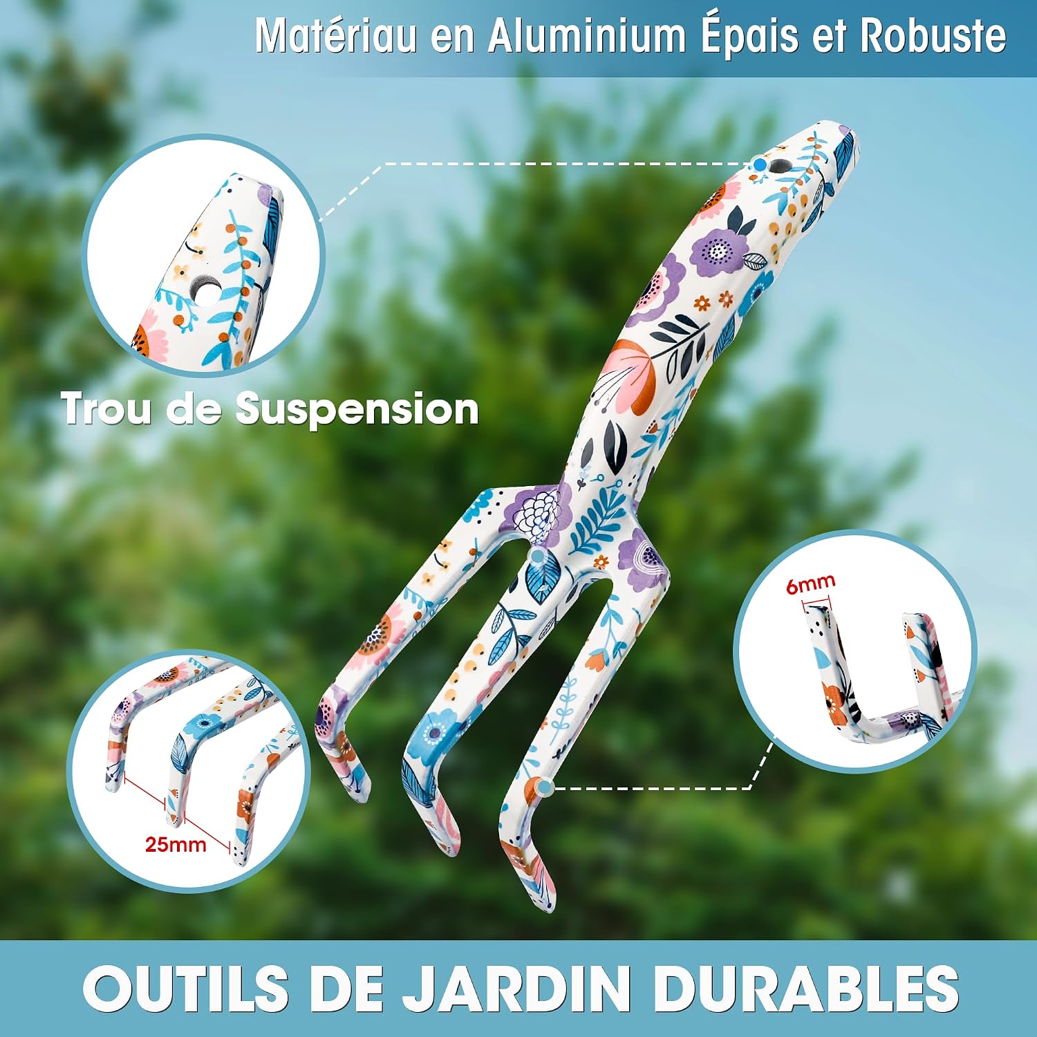 Thumbnail 4 de WORKPRO Ensemble d'outils de jardinage 4 pièces ⚙