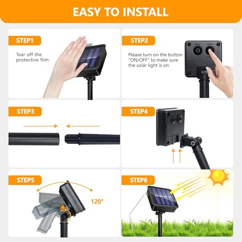 Thumbnail 7 de HELANYE Guirnalda LED Solar Exterior 2-Pack 15M con 8 Modos, IP65, Luz Blanca Cálida para Jardín y Eventos