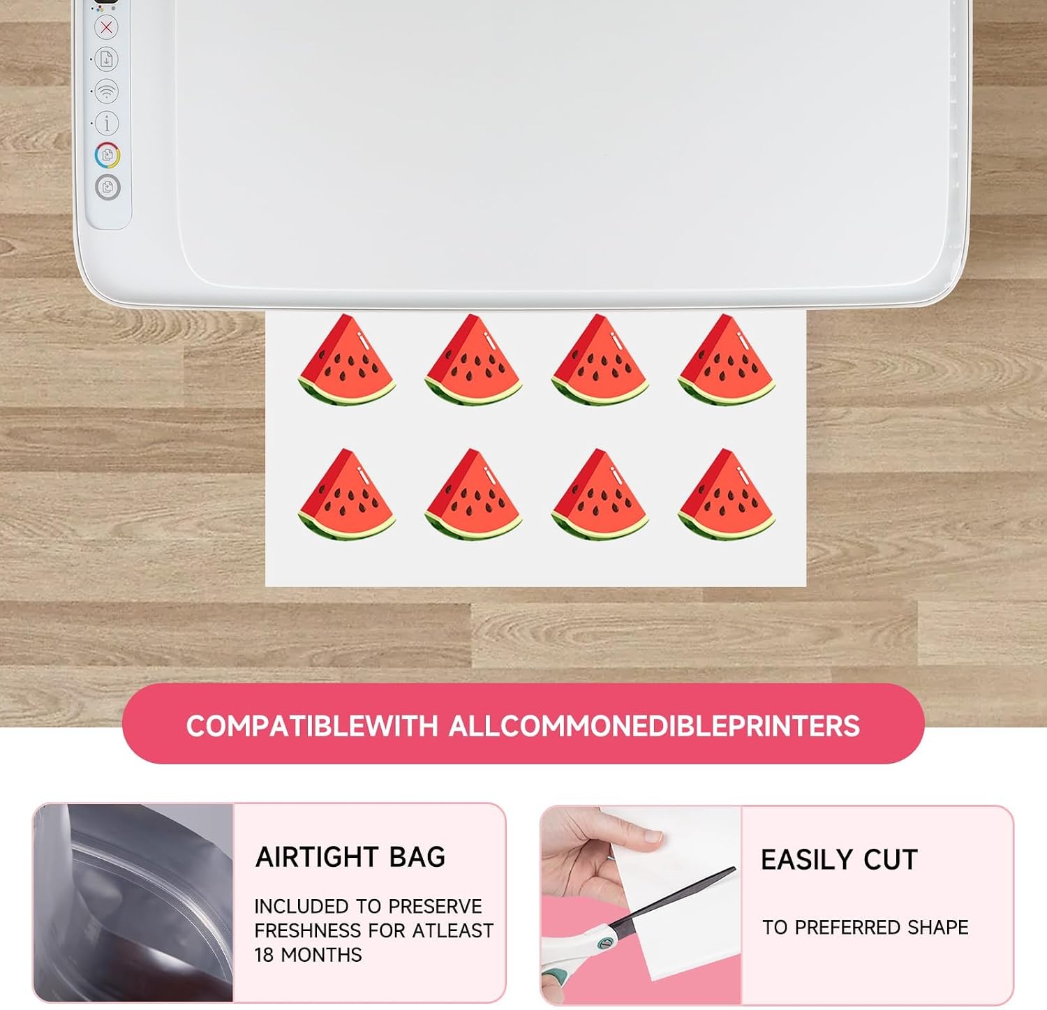 Thumbnail 4 de CAKESTAR A4 Edible Icing Sheets, 25-Pack, 11.7 × 8.3 in Sugar Paper