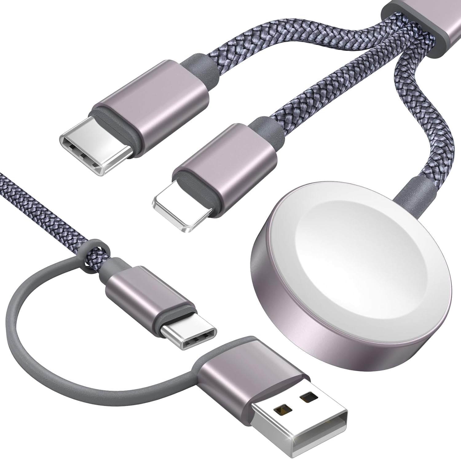 Detalle de Upgraded Travel Essentials 3‑in‑2 USB‑C Charger 4FT