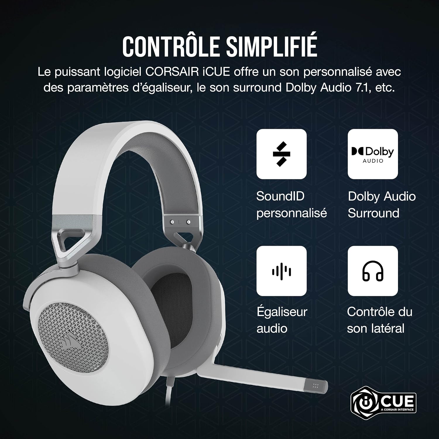 Thumbnail 6 de Corsair HS65 Surround, casque gaming 7.1
