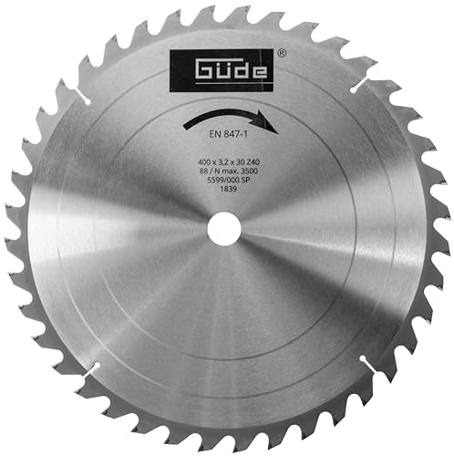 Güde Carbide lame 400 x 30 x 2,2 mm avec 40 dents