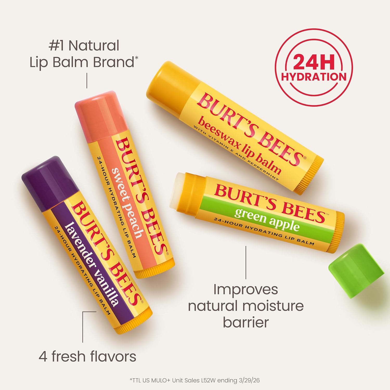 Detalle 2 de Burt's Bees Garden Party Lip Balm Set 4-Pack