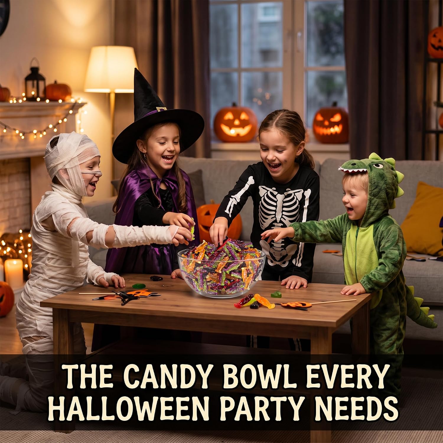 Thumbnail 4 de SWEETSIDE CANDY CO. Skeleton Gummy Candy, 6 Bags, 24 oz, Sweet and Sour