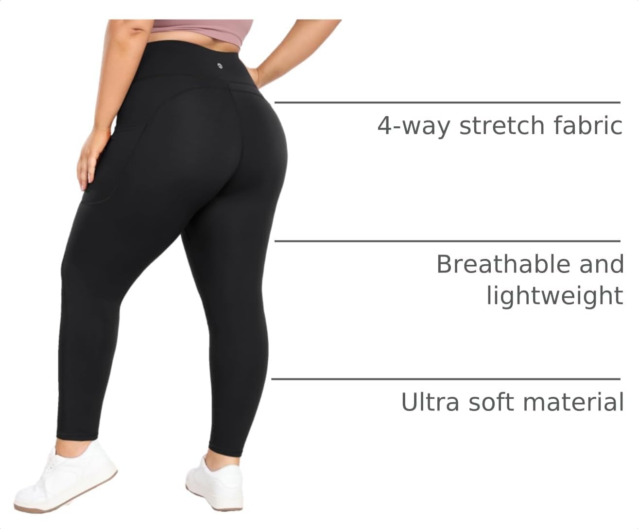 Thumbnail 3 de Heathyoga X-6XL High Waist Plus Size Leggings