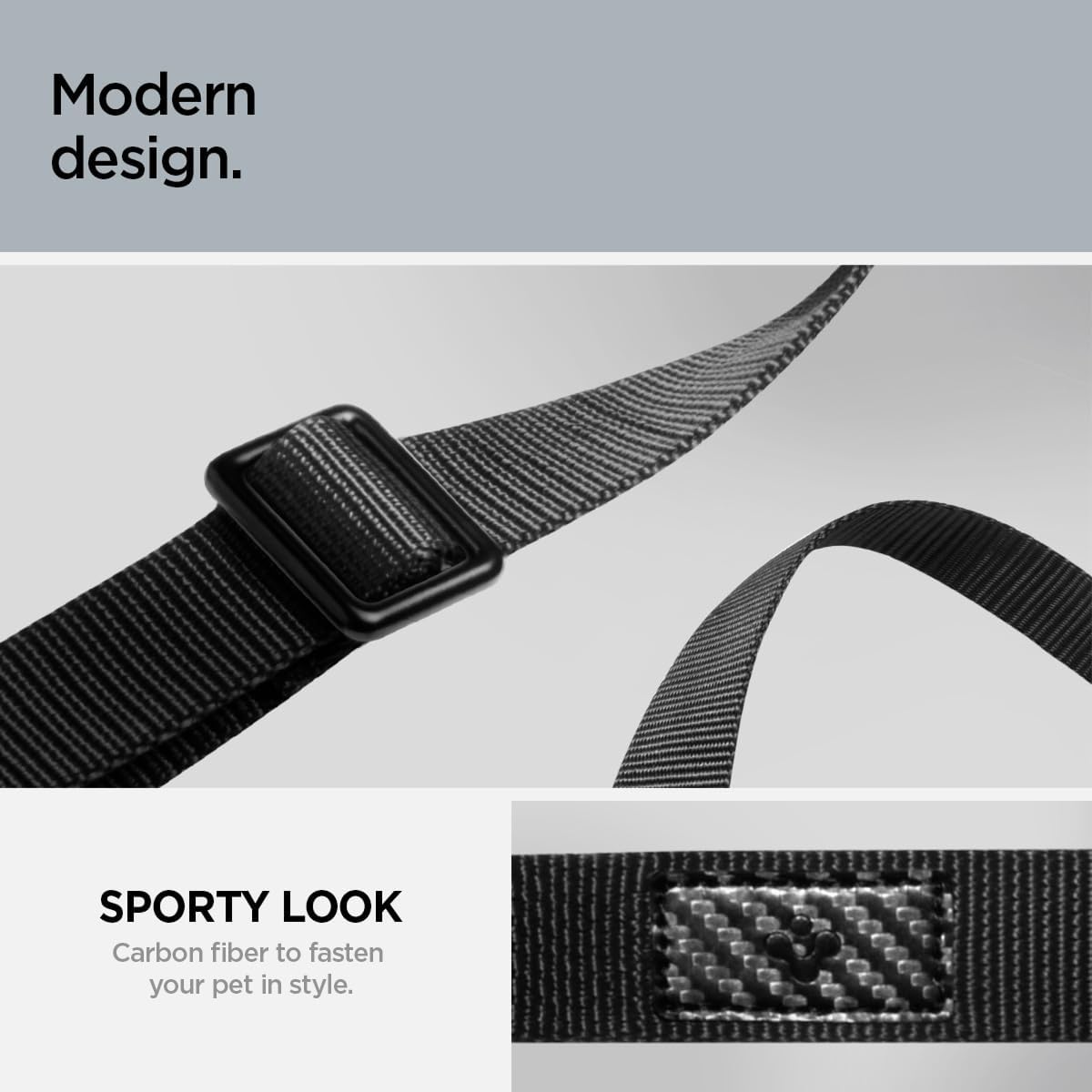 Thumbnail 2 de Spigen Ceinture Chien Voiture avec harnais universel anti-enchevêtrement et mousqueton rotatif 360°