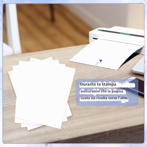 Detalle 2 de Yoosso carta termica A4, 100 fogli per stampanti termiche, 210 × 297 mm