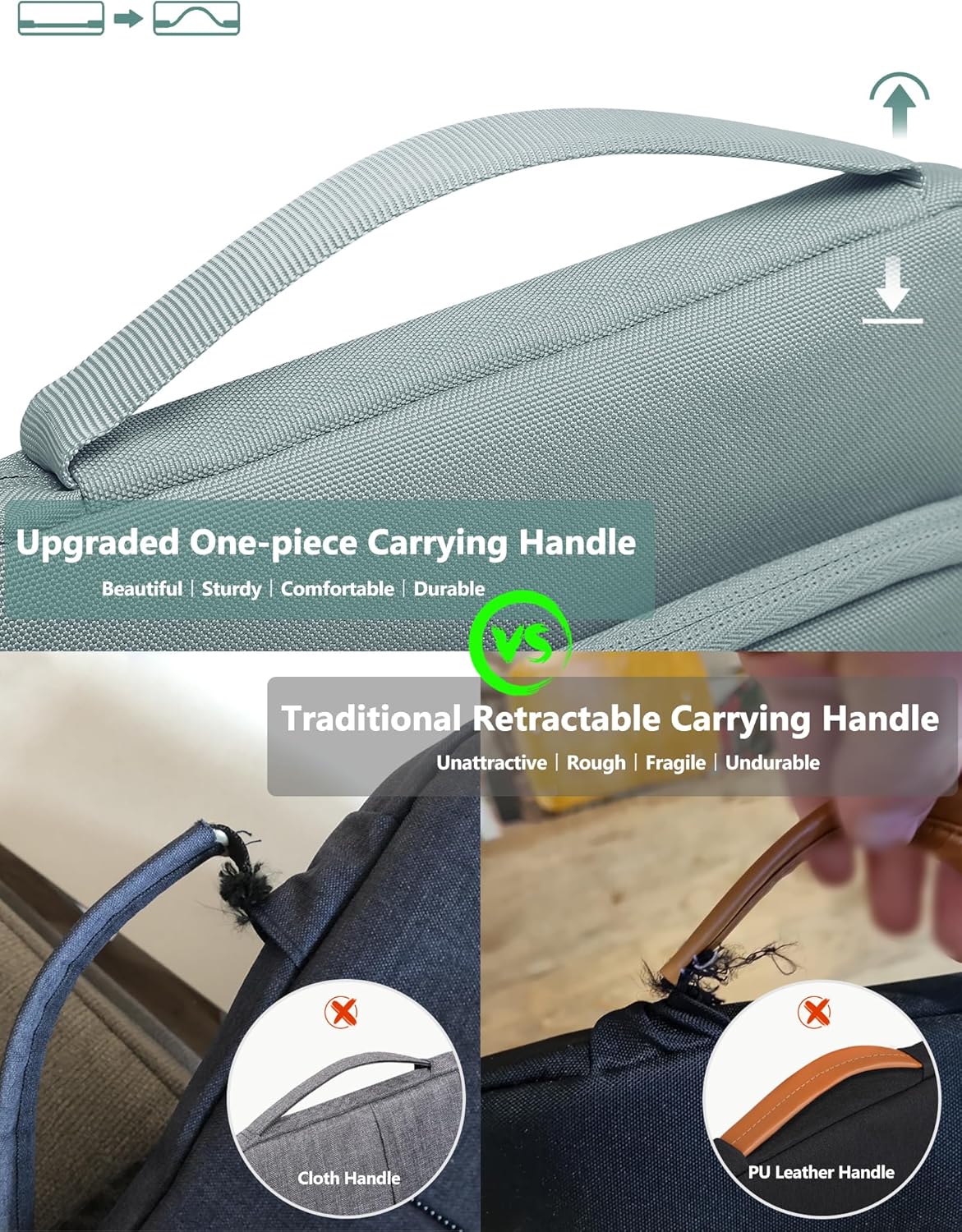 Thumbnail 6 de HYZUO 15–16 inch Laptop Bag Sleeve (Ash Blue) with 8mm Shockproof Sponge