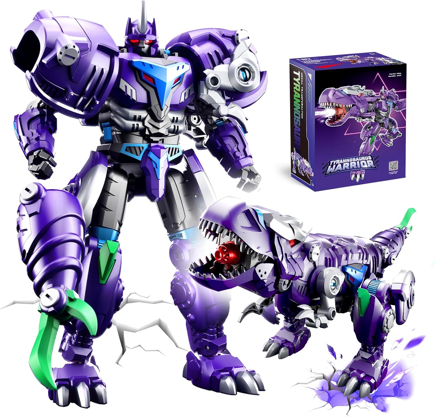 Detalle de Resosese Transforming Robot Dinosaur Toy for Kids 🤖