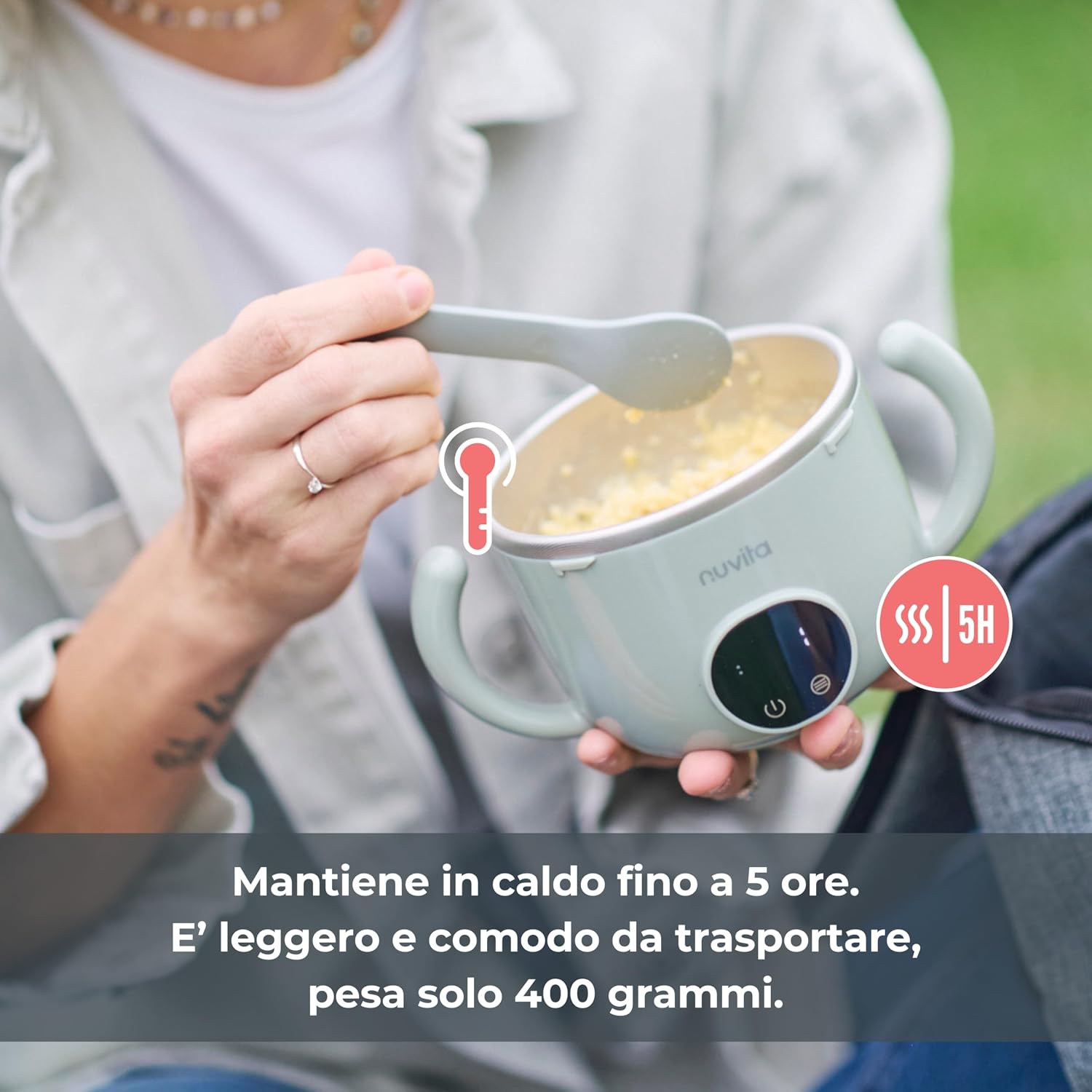 Detalle de Nuvita 1980 scaldavivande portatile 470 ml