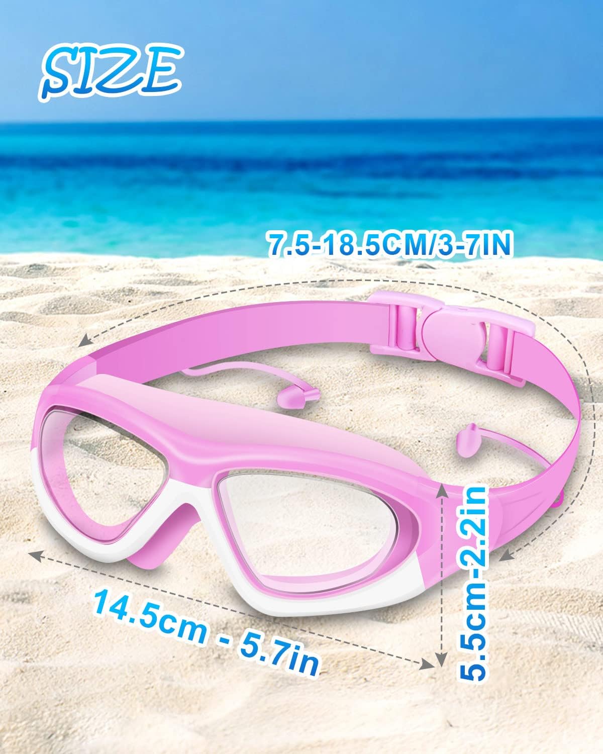 Thumbnail 2 de Victoper Kids Swimming Goggles 4-16 years