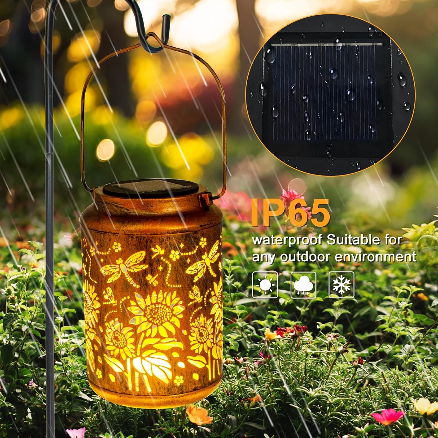 Thumbnail 5 de Sunflower Solar Lanterns for Garden
