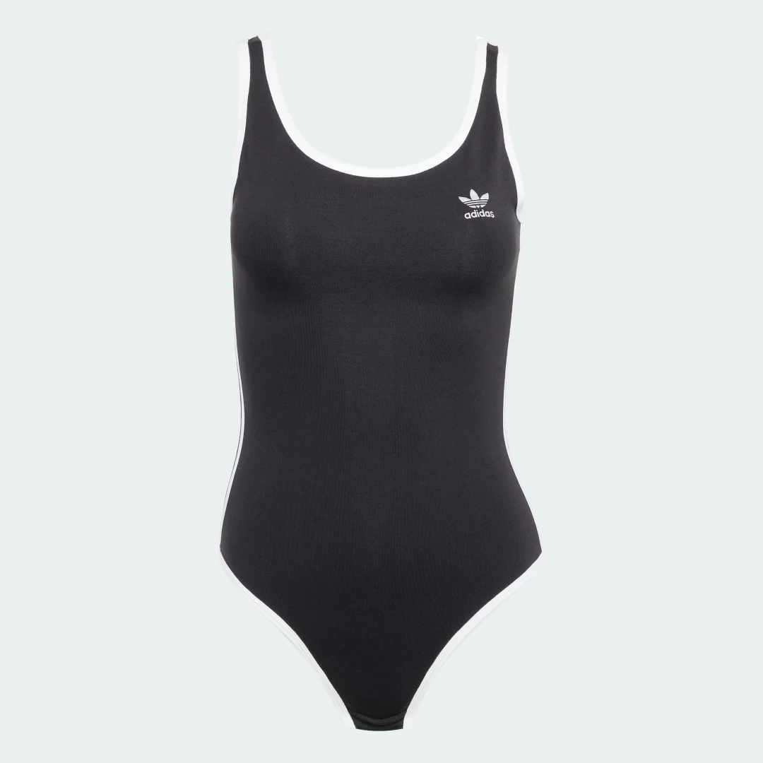 Detalle 2 de Body Adicolor 3 bandas Negro de Adidas