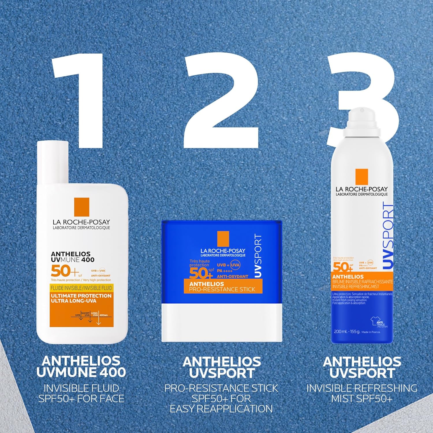 Detalle de La Roche-Posay Anthelios UVSPORT Pro-Resistance SPF50+ Stick