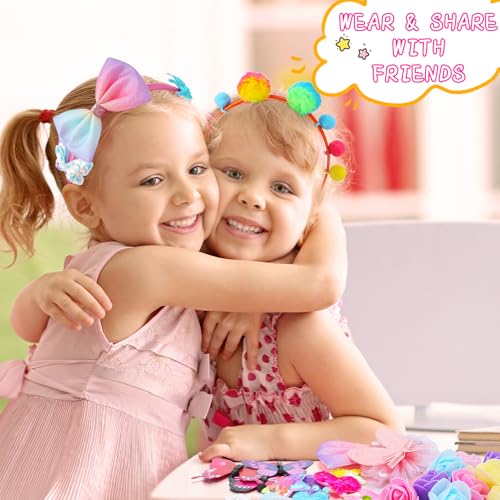 Thumbnail 3 de GSrenyu 12 Headband Making Kit for Girls – Creative DIY Craft Gift for 4–9 Year Olds