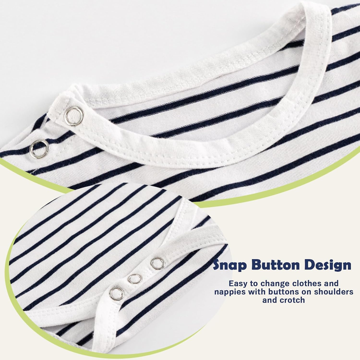 Thumbnail 2 de Volunboy 3-Piece Baby Outfit Set: Unisex Short Overalls, T-Shirt & Hat (0–24 months)