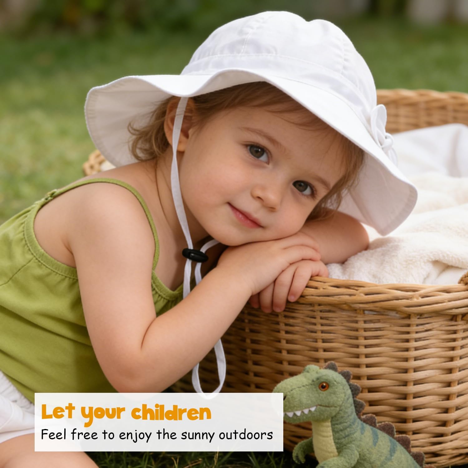 Detalle de DANMY Baby Girl Sun Hat UPF 50+