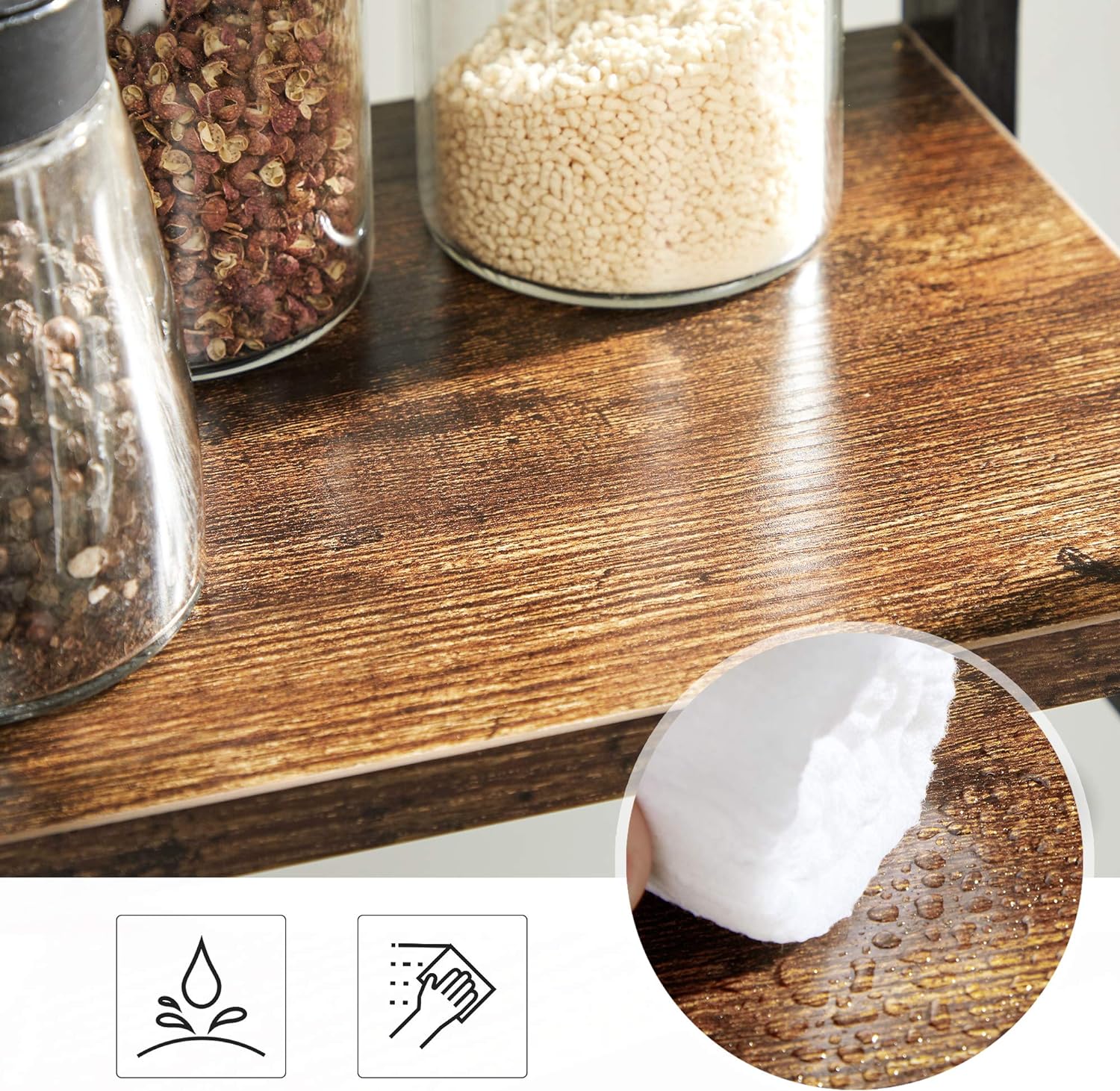 Detalle de SONGMICS Spice Rack OFS046B01 2 Tier