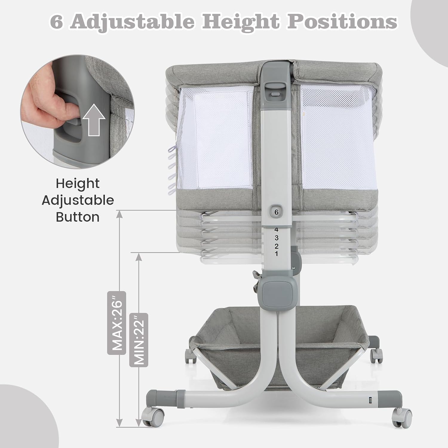 Detalle 1 de INFANS Baby Bassinet 3-in-1