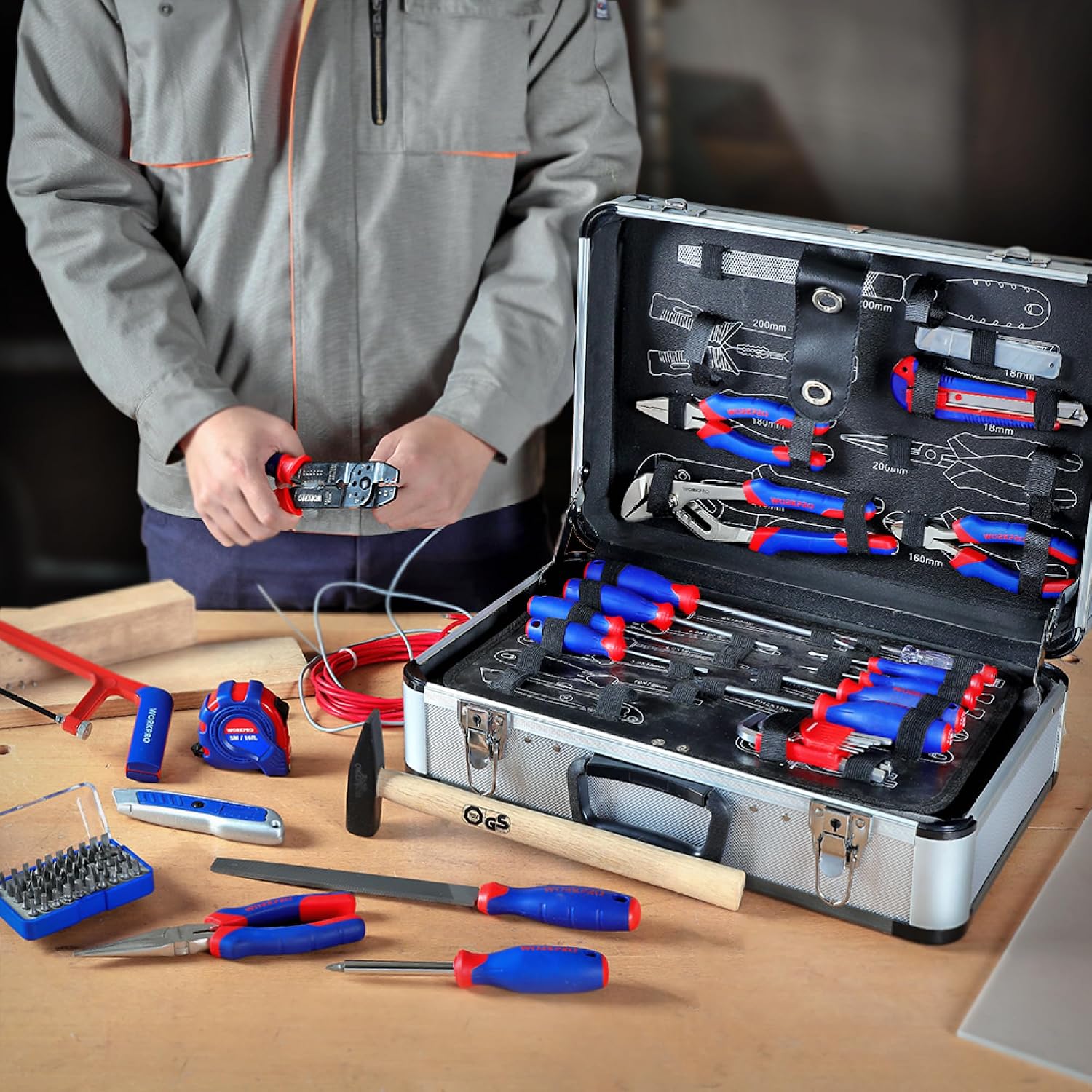 Thumbnail 6 de WORKPRO Caisse à Outils 119 pièces