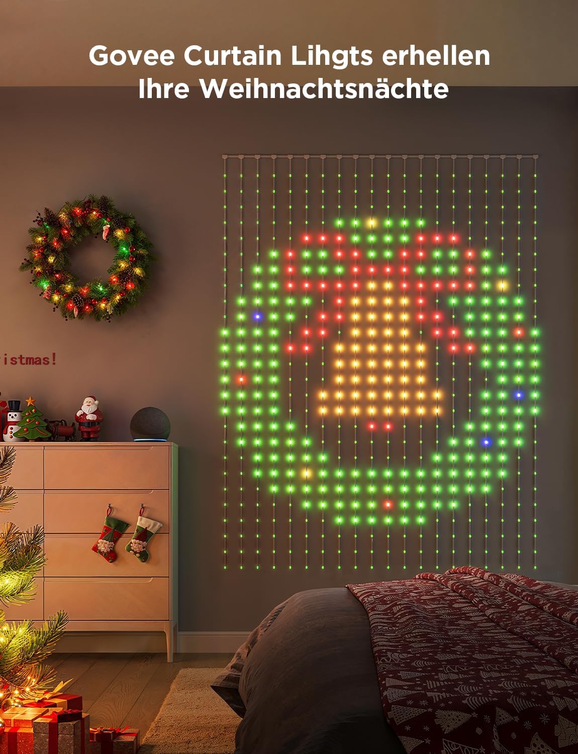 Thumbnail 4 de Govee Curtain Lights 3×2m – Intelligente Vorhang-LED mit DIY GIF, RGBIC-Deko