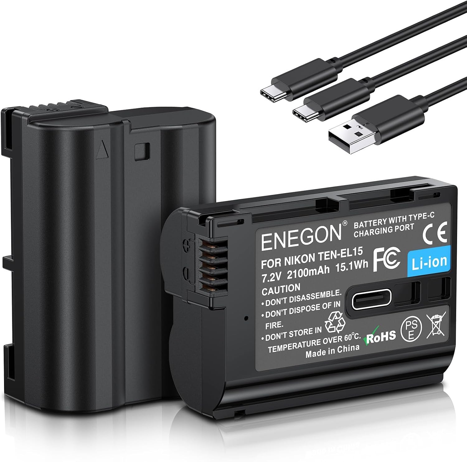 Detalle de ENEGON EN-EL15C 2100mAh Nikon battery