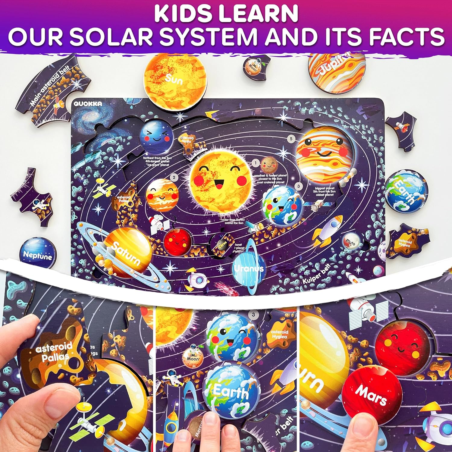 Thumbnail 3 de QUOKKA Puzzles 3‑Set for Kids Ages 3‑6 🧩