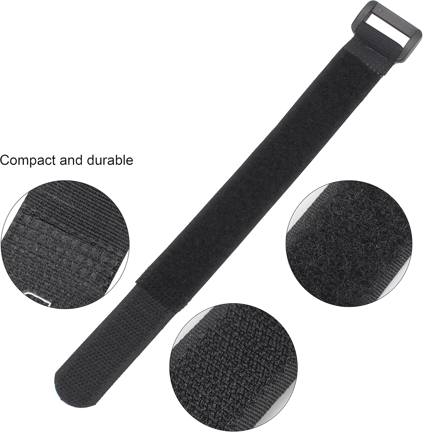 Thumbnail 3 de Wisdompro Hook and Loop Cable Straps (12 Pack) – 1 x 18 Inches