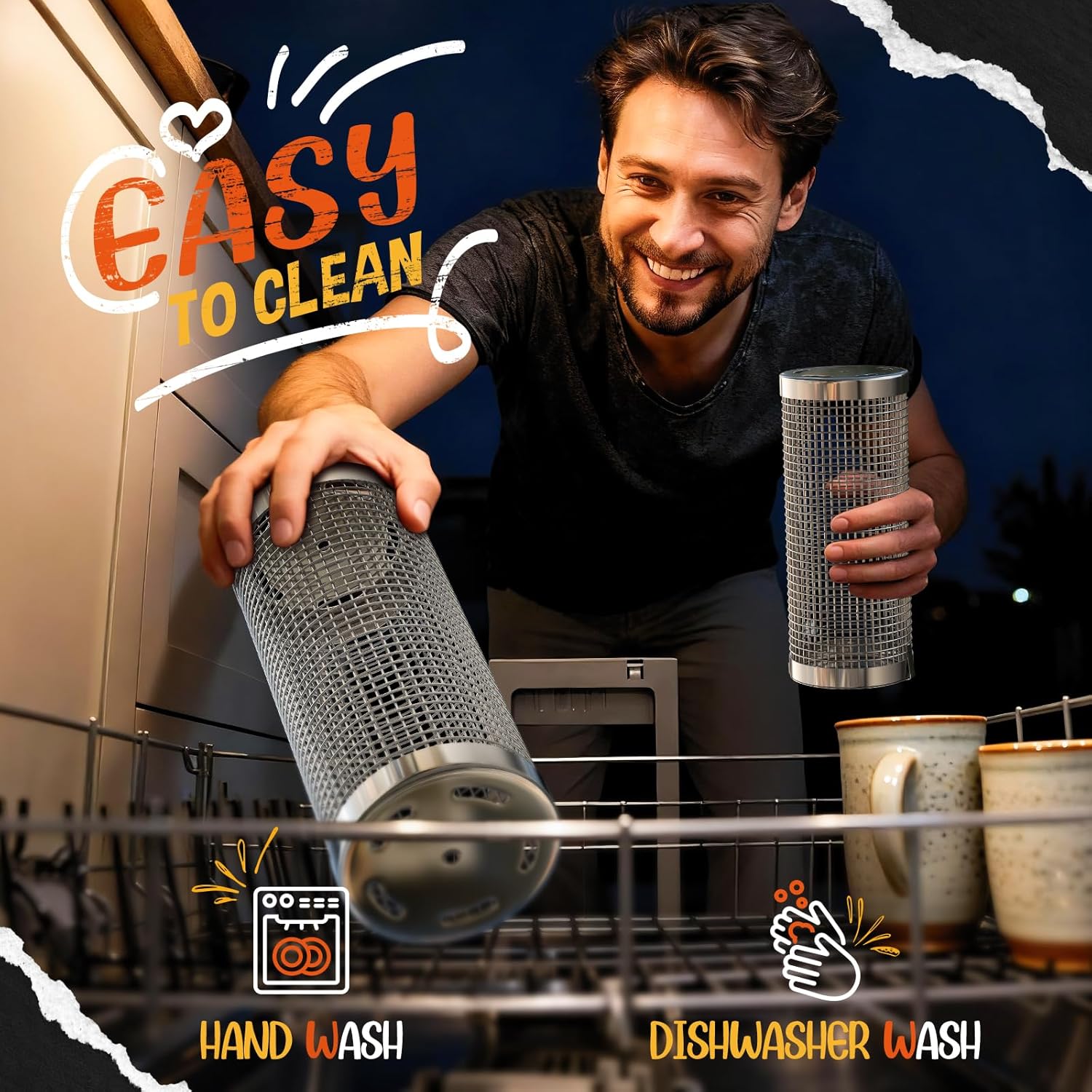Thumbnail 4 de Rolling Grill Basket 2-Pack for Grilling