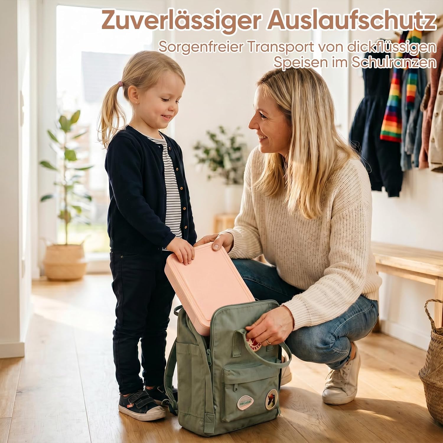 Detalle 1 de Bibury lunchbox voor kinderen, 1.300 ml, 5 vakken en apart sausbakje