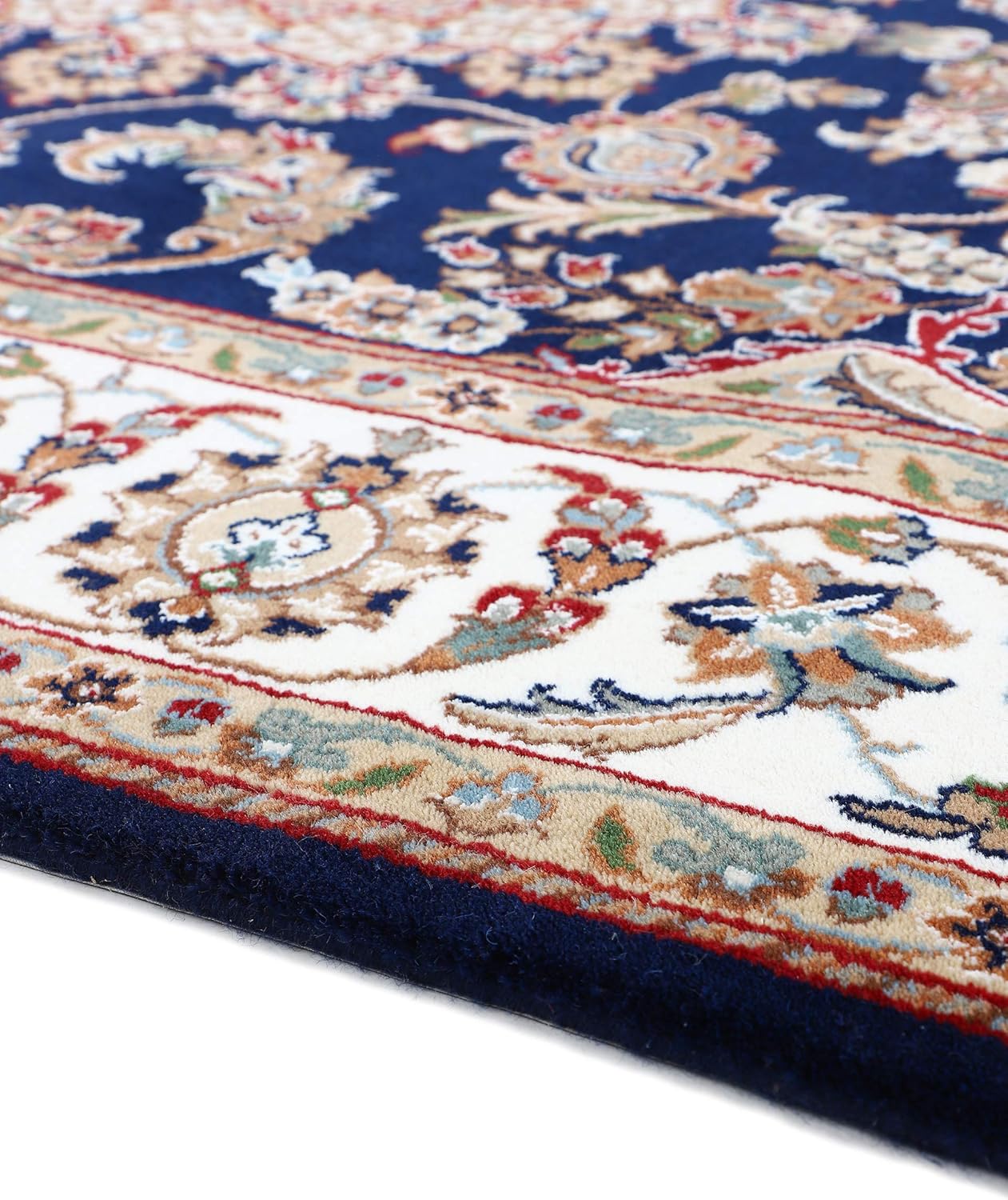 Thumbnail 5 de CarpetFine Alfombra Nain Lana Azul 120x180 cm 🧶 Moderna