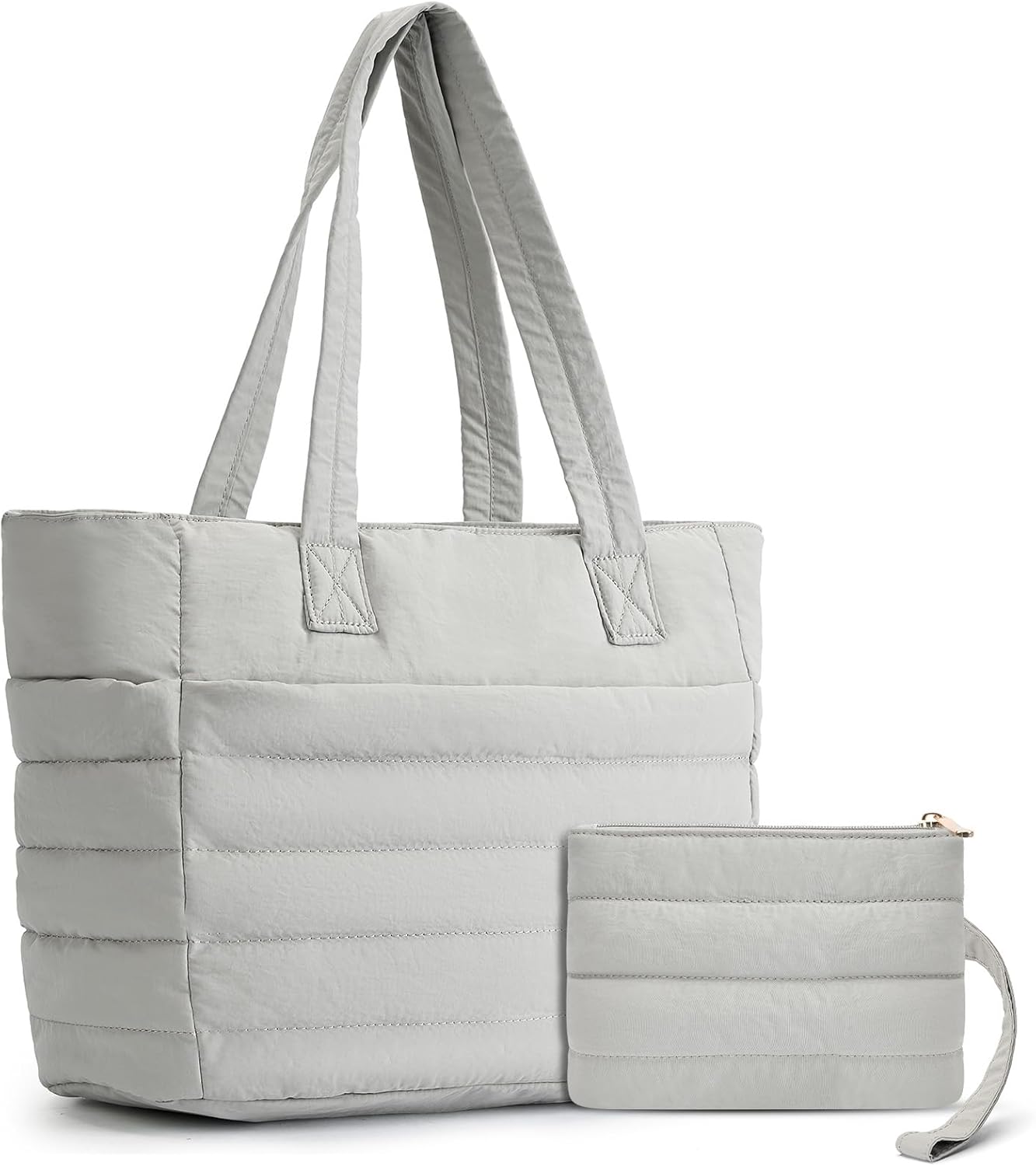 Axcone Borsa a Mano Trapuntata da Donna con Cerniera, Grande e Impermeabile per Viaggi e Sport