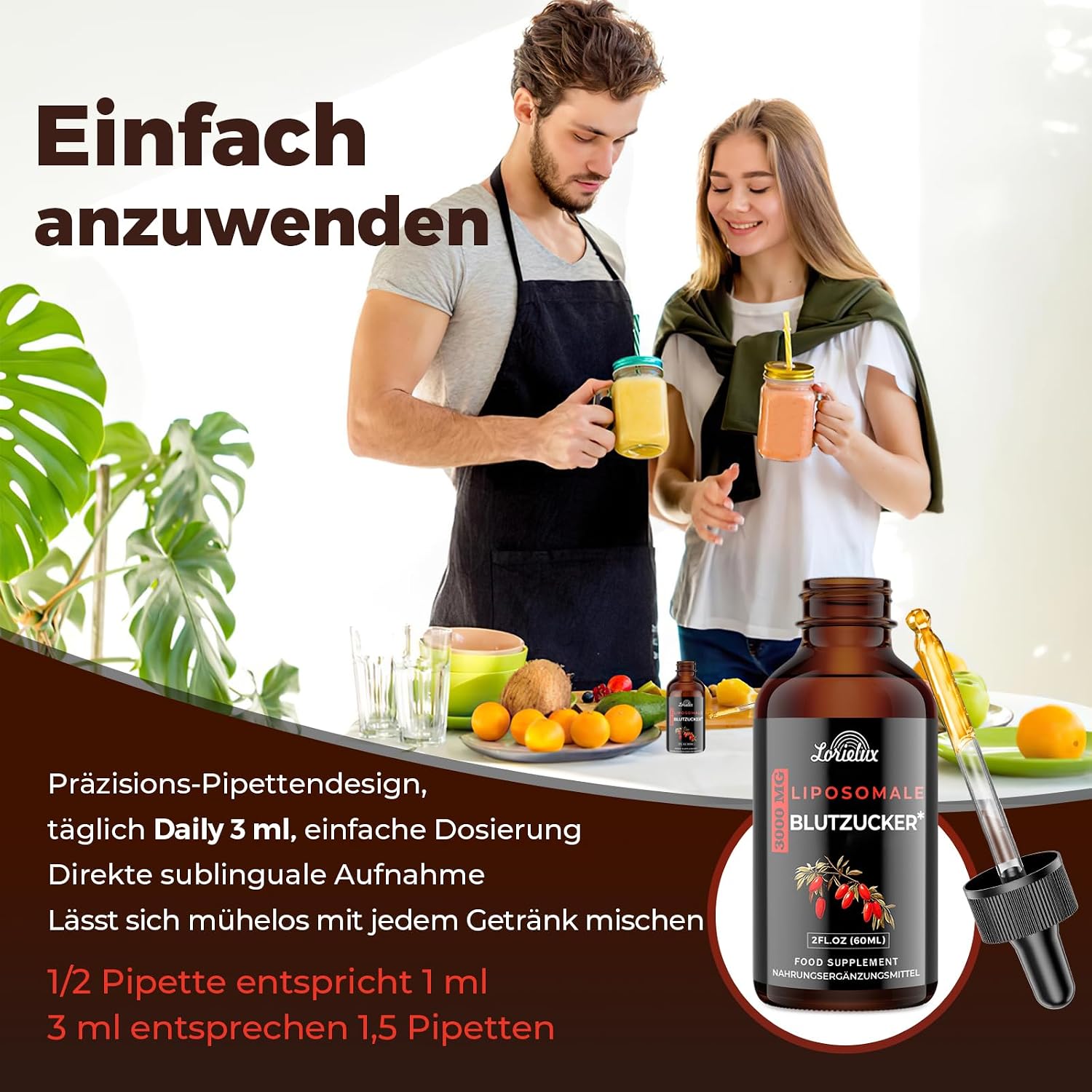Thumbnail 6 de Liposomale Berberin Tropfen mit 3000 mg – 120 ml für Stoffwechsel, Blutzucker und Verdauung