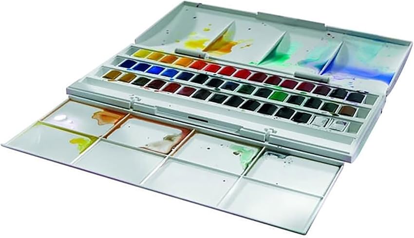 Thumbnail 3 de Winsor and Newton Cotman set acuarela 45 medias sartenes y 1 pincel 🎨