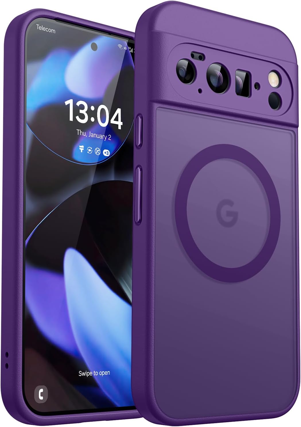 Thumbnail 2 de CANSHN Coque Magnétique pour Google Pixel 10 Pro (6,3') avec Airbags – Transparent