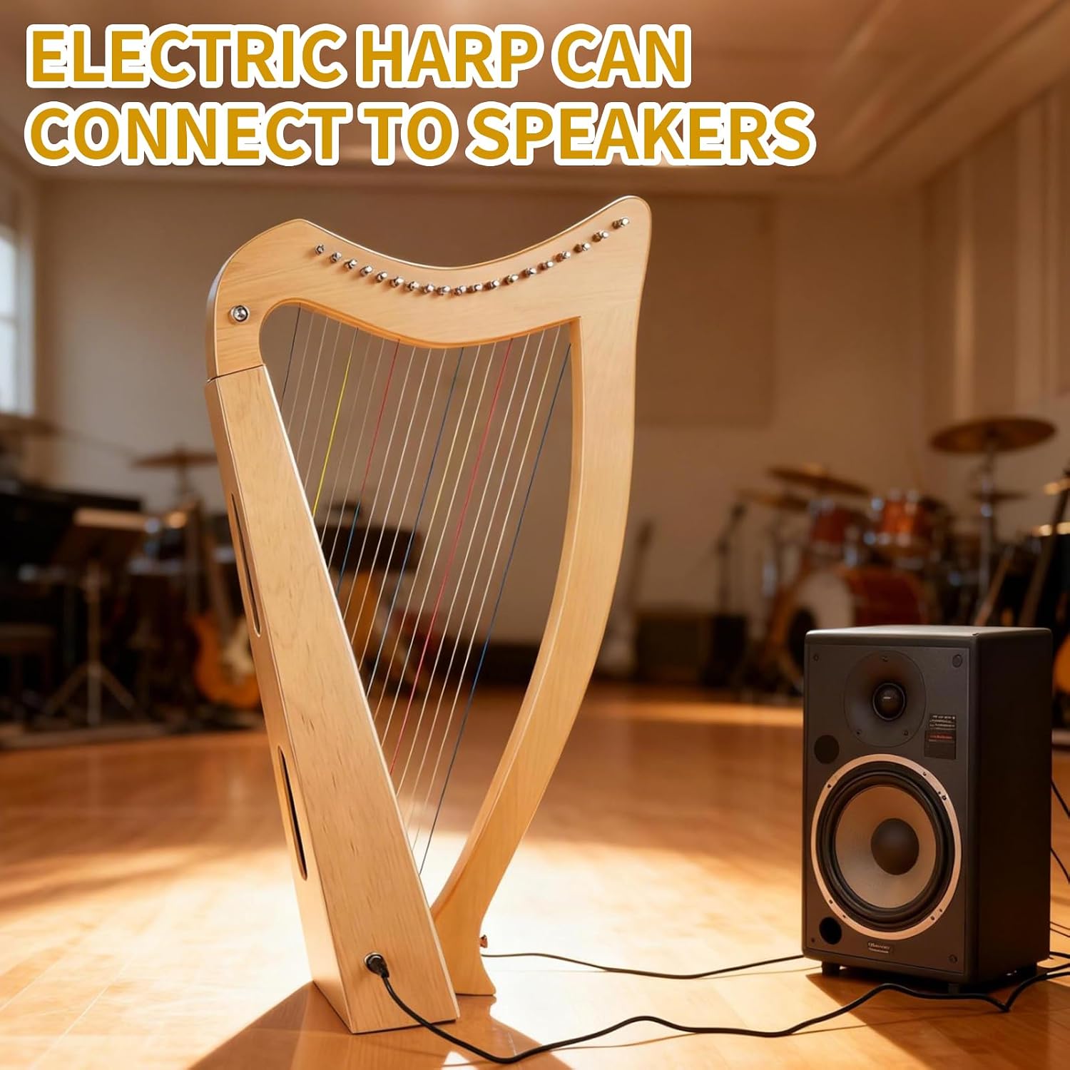 Thumbnail 4 de Lotkey Electric Lyre Harp, 19 Strings