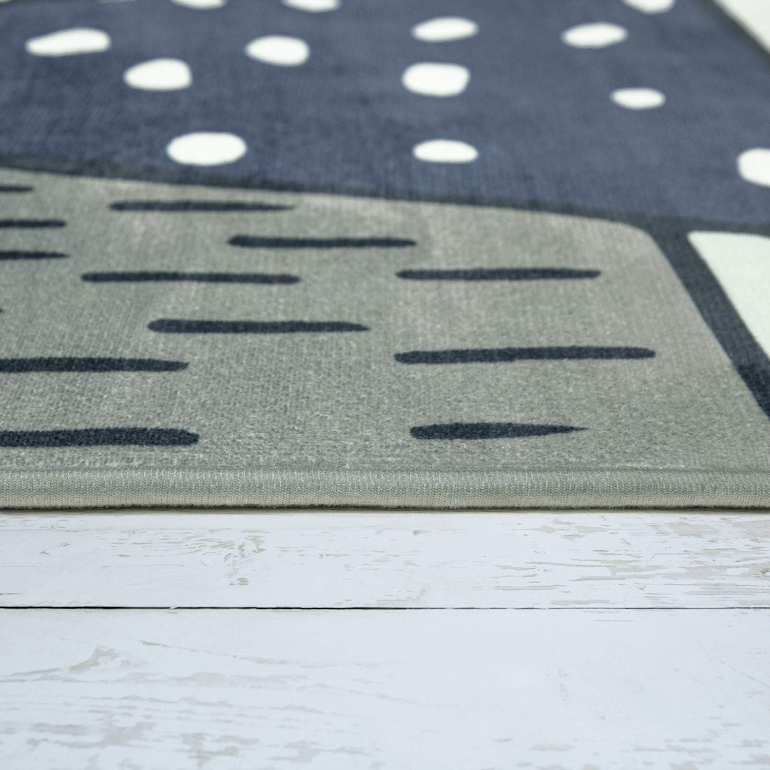 Thumbnail 3 de Paco Home Kinderteppich Rund Ø150 cm grau – rutschfest, OEKO-TEX geprüft