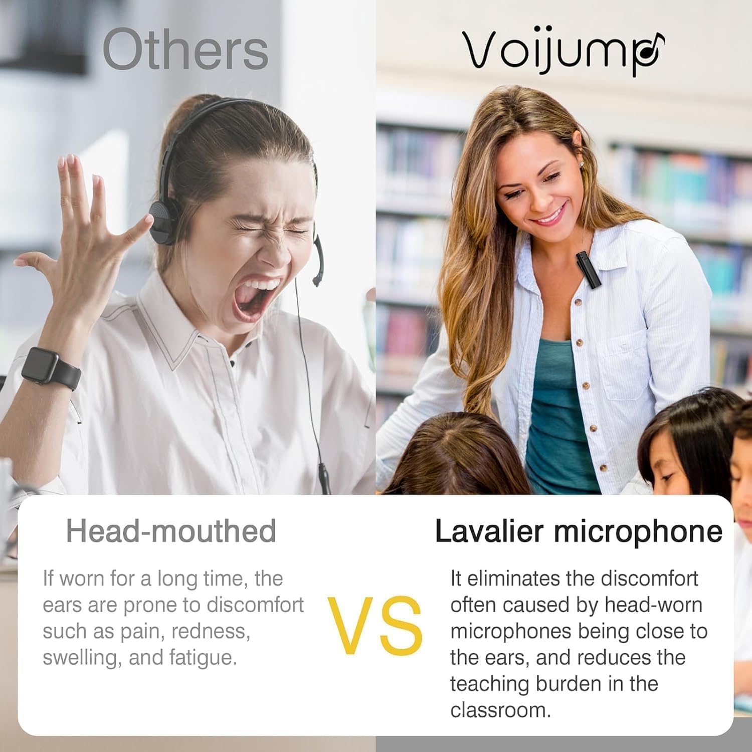 Thumbnail 6 de voijump DT626 Wireless Voice Amplifier with Lavalier Mic, Bluetooth 5.3